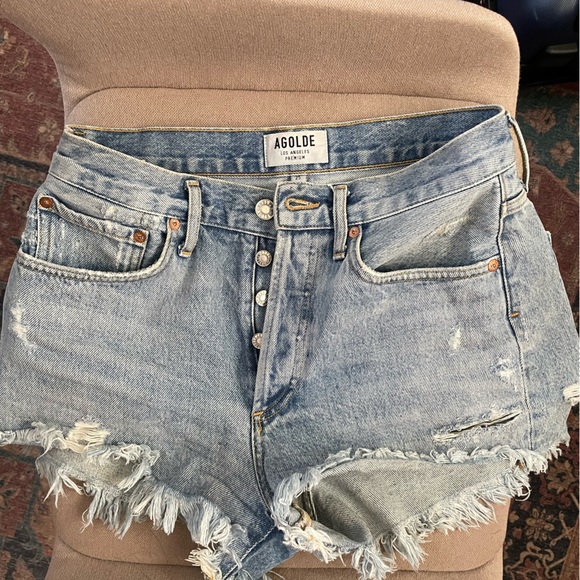 Agolde denim shorts - Picture 1 of 5